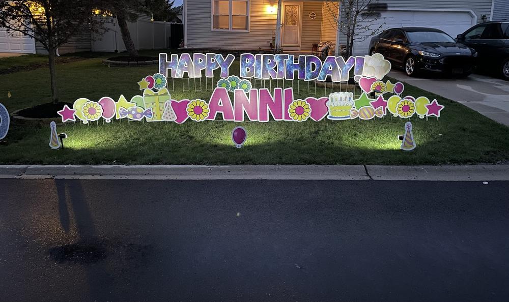 happy birthday yard cards