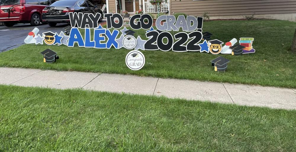 graduation yard sign